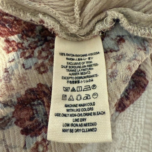 Free People Women’s Boho Swing Sleeveless Mini Dress. Multicolor Floral Small. - Picture 6 of 8